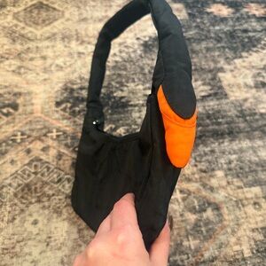 NWT BAGGU Black Swan Crescent Bag